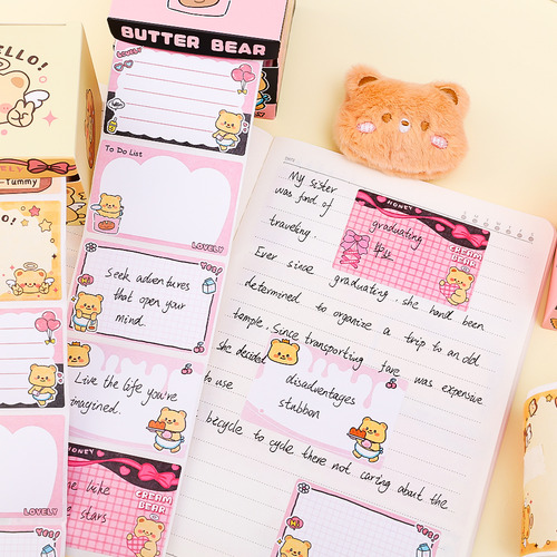 Notas De Post-it Removíveis Do Butter Bear Colar Notas De Me