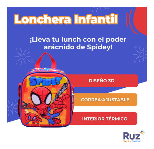 Lonchera Infantil Marvel Spidey And His Amazing Friends 4 L