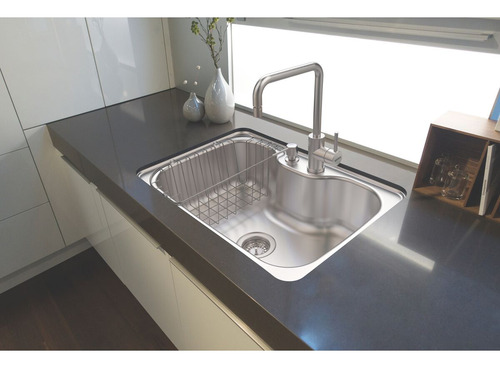 Cuba para cozinha simple Tramontina Morgana 60 FX Undermount de aço inoxidável color inox acetinado fosco