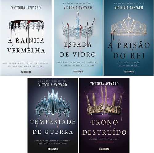 Kit Coleção Rainha Vermelha ( 5 Livros ) Trono Destruído