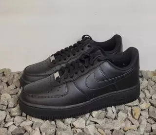 Tenis Nike Air Force 1 Negros Black Talla 26 Hombre Mujer