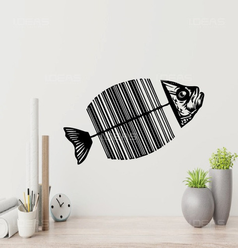 Vinil Decorativo Pez Pescado Mar Animales Acuáticos