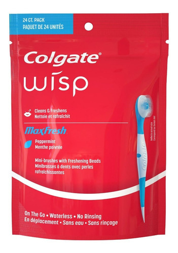Colgate Wisp Maxfresh Menta Mini Cepillo 24 Piezas 4 Pack
