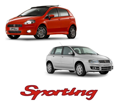 Adesivo Emblema Resinado Fiat Punto/ Stilo Sporting