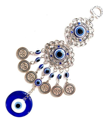 Amuleto De Ojo Malvado Azul Turco Colgante Pared Protección