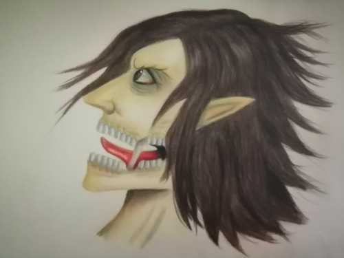 Dibujo Anime Attack On Titan Shingeki No Kyogin Eren Titán