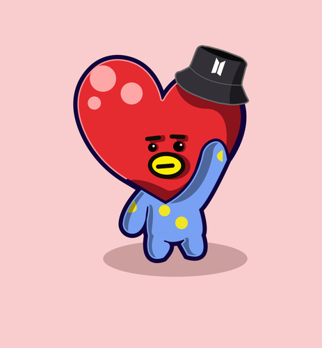 Peluche Muñeco Felpa Tata Bt21 V Taehyun Bts 22cm Army Kpop (Usado)