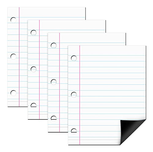 4 Packs Magnetic Notebook Paper 8 X 10.5 Inch Magnetic ...