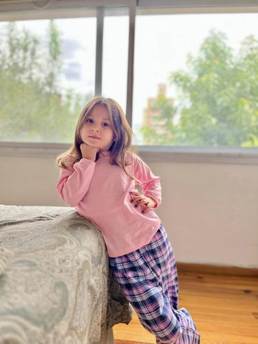 Pijama Infantil/adolescente Invierno Cuadrille Algodón - 125