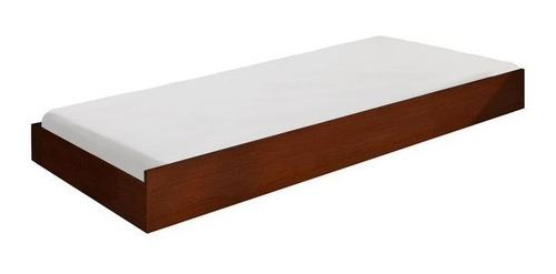 Imagem 1 de 3 de Cama Auxiliar De Madeira Maciça Palmo - Castanho