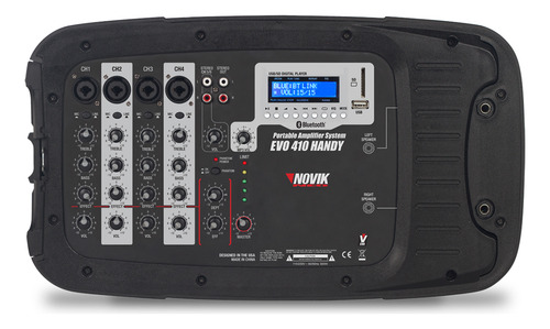 Parlante Novik Neo Evo 410 Handy Bluetooth Negro 115v/230v