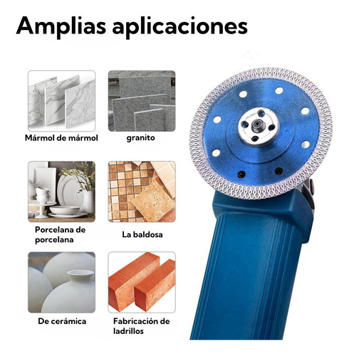 Discos Diamante, Mármol, Granito, Porcelanato, Cerámica Color Azul