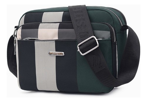 Bolsa Mariconera Crossbody Moda Dama Capitonada Color Verde