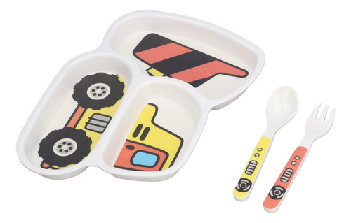 Juego De Platos Divididos Para Niños, Vajilla Infantil Con E