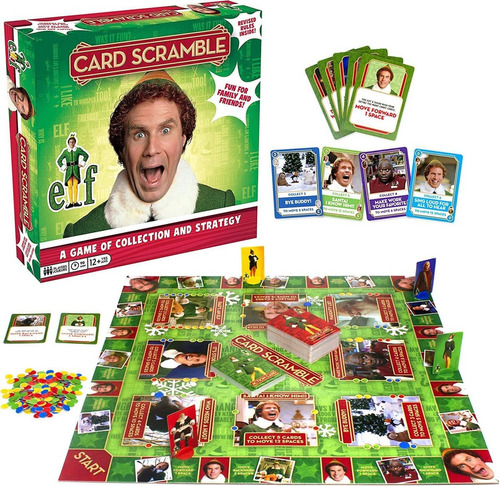 Juego De Mesa Elf Card Scramble Â Divertido Juego D...