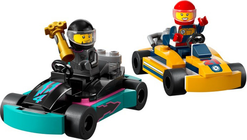 Lego City Karts E Pilotos De Corrida 60400 Quantidade de peças 99