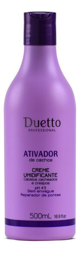 Creme Umidificador Ativador Cachos Brilho Profissional 500ml