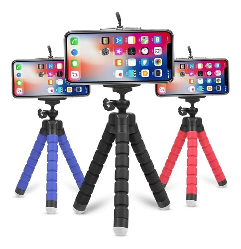 Imagem 1 de 3 de Tripé Portátil Celular Flexível C/ Suporte Celular