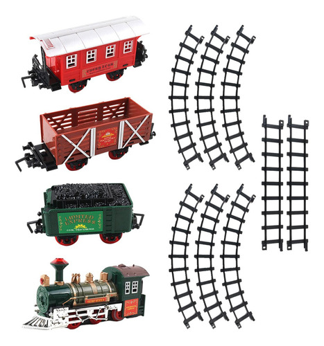 Set De Trenes De Navidad Juegos De Vías De Ferrocarril Para