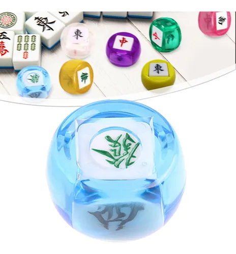 2 Juego De Dados Chinos De Colección Para Eventos Azul
