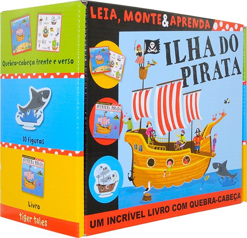 Livro Ilha Do Pirata: Leia, Monte E Aprenda