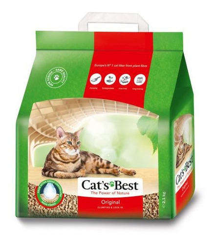 Imagen 1 de 1 de Arena Gato Cats Best Biodegradable 2.1kg Natural