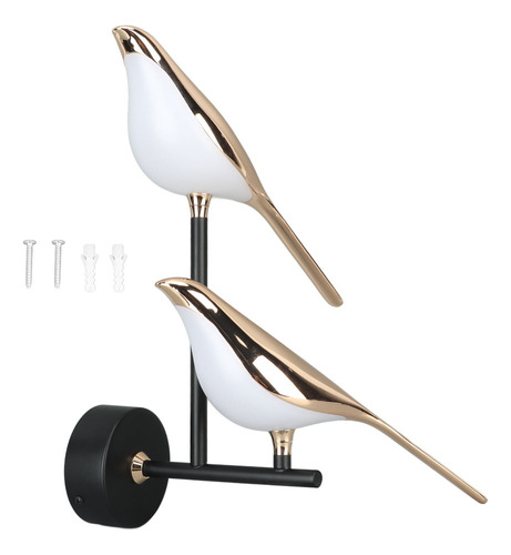 Lámpara De Pared Nórdica Moderna Con Forma De Pájaro, 4500k,