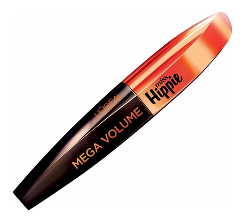 Máscara de pestañas L'Oréal Paris Mega Volume Miss Hippie 8.4ml color black