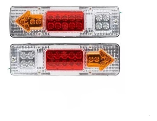 Foco Farol Led 19 Trasero Para Camion Universal El Par 24vol