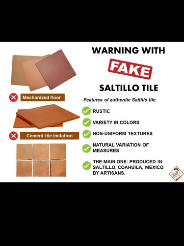 Piso Barro Terracota Saltillo Tile 20cm 8 30cm 12 40cm 16
