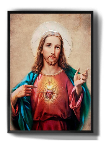 Quadro Decorativo Imagem De Jesus Cristo Deus Fé