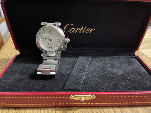 Reloj Cartier Pasha Gmt Automático (rolex, Tag, Longines)