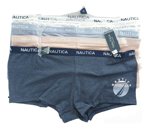 Boxer Nautica Original Para Dama Pack De 4 Piezas Con Logo