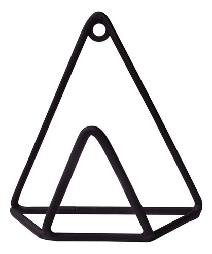 Set Percheros De Pared Triangulares Negros Elegantes Retro Negro