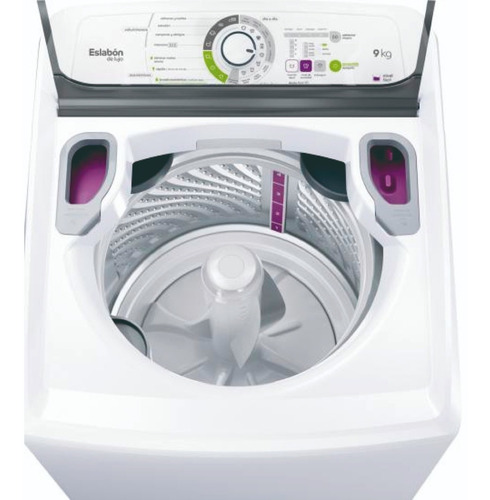 Imagen 5 de 6 de Lavarropas Eslabon De Lujo Carga Superior 9kg Blanco Ewh09ab