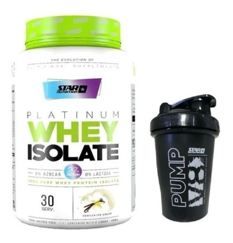 Platinum Whey Isolate 2 Lbs + Vaso Mezclador -star Nutrition