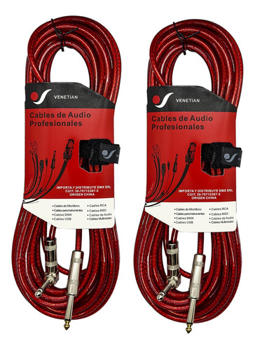 Venetian Agc066 Cable Plug/plug L 6 Metros Combo X2 Unidades