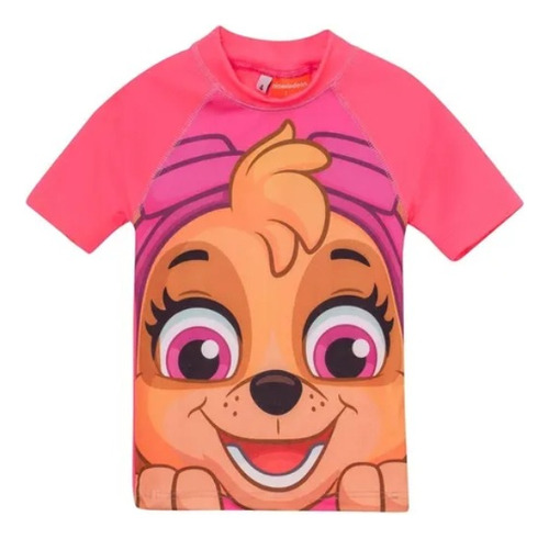 Remera Infantil Uv - Manga Corta - Paw Patrol