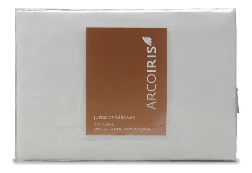 Juego Sabanas King Size Arco Iris 300 Hilos 100% Algodon