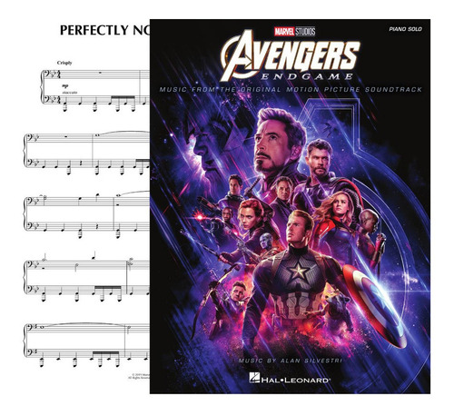 Partitura Piano Avengers Endgame Digital Oficial 2019 Soundtrack 8 Pieces Oficial