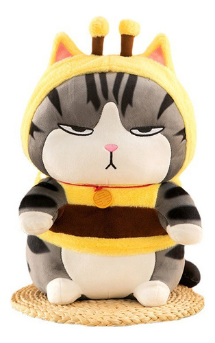 Miel De Abeja Peluche Gato Gatito Enojado Con Disfraz