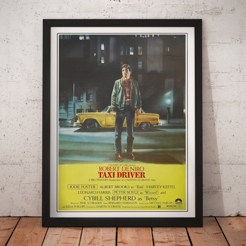 Cuadro Peliculas - Taxi Driver - De Niro - Poster Original