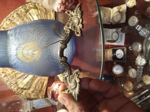 Herraje Manija De Cajón Antigua Bronce Para Mueble Francés (Usado)