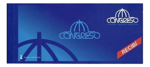 Talonario Congreso Recibi Chico Block Recibo