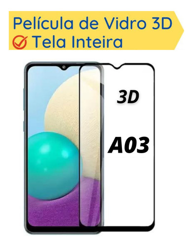 Tela Frontal Para A03 A035m+pelic.3d+cola+kit Ferramentas
