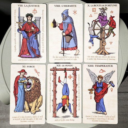 El Tarot De Interpretación De Una Marsella Alquímica De 12*7