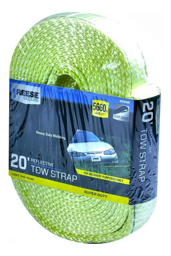 Cinta Reboque De Cargas 2570 Kg 6m Aço Galvanizado Reese Cor Amarelo