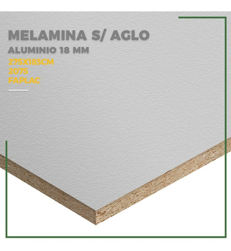 Placa Madera Aglomerado 18 Mm 275 X 183 Mm Aluminio Faplac