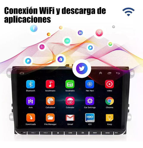 Estéreo Android 14 6+256 GB Bora Golf Jetta Mk6 9 pulgadas Y Carplay