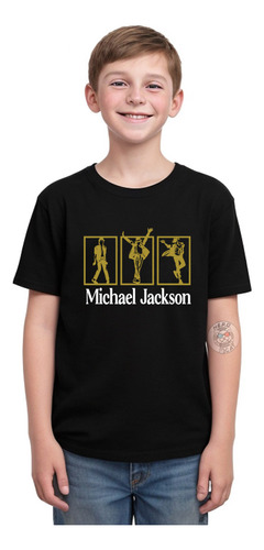  Rei Pop Music Michael Jackson Dance Camiseta Infantil 